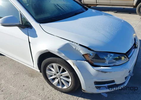 2017 Volkswagen Golf Tsi S 4-Door/Tsi Wolfsburg Edition 4-Door из США, поврежденный, VIN 3VW117AU3HM044480